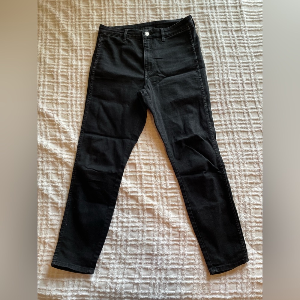 H&M high rise black skinny jeans